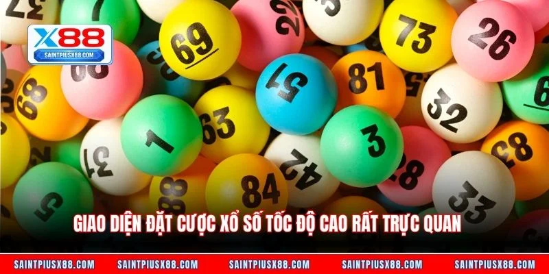 Giao diện đặt cược xổ số tốc độ cao rất trực quan